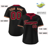 Custom Two-Button Baseball Jersey Classic Style Personalized Baseball Shirt Sports Uniform